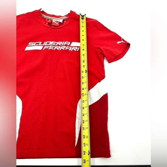 Ferrari Puma Tee Shirt Adult Small Red Short Sleeve Logo Graphic Top Racing - Picture 11 of 12